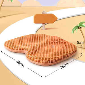Bantal Kursi Gel Baru dengan Dukungan yang Ditingkatkan, Bantal Kursi Kantor Ekstra Besar untuk Meredakan Nyeri Tulang Ekor dan Sakit Pinggang, Bantal TPE - Product Image 5