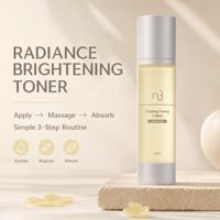 Lotion Tonifiante Éclaircissante Beauté Naturelle Triple Acide Hyaluronique Hydratant Fixateur d'Hydratation Profonde Contrôle du Sébum