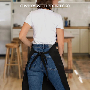 Tabliers colorés avec logo personnalisé, imperméables, uniformes, pour la cuisine, les cafés, les restaurants, personnalisés pour enfants, adultes, unisexe, rouge, rose - Product Image 6