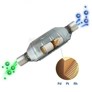 Convertidor catalítico nuevo de acero inoxidable Universal para automóvil con metal cerámico en Euro3 4 5 6 OBDI/OBDII EPA - Product Image 2