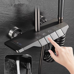 China Piano <strong>Shower</strong> Set Duchas Inteligentes <strong>Thermostatic</strong> <strong>Shower</strong> Mixer Piano Key Set and Hand <strong>Shower</strong> With 4 <strong>Valve</strong> - Product Image 1