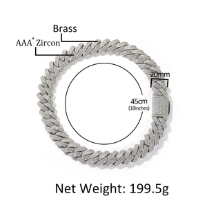 Moissanite Vòng Đeo Tay Cuba Rose Gold Cuba Liên Kết Chuỗi Mossinate Kim Cương Cuba Chuỗi Vòng Cổ Trang Sức - Product Image 2