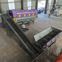 Système de séparation des déchets industriels, plastiques mélangés, déchets solides municipaux (MSW) par tamis rotatif à tambour