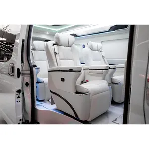 Bagian interior kendaraan termasuk partisi lampu langit-langit sofa bed hiace interior untuk 2016-2024 Hiace 7 rencana kursi