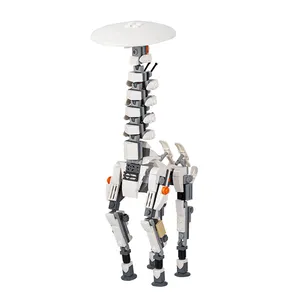 MOC Mini jeux séries monstre créatif bricolage animaux girafe longue manche bête blocs de construction accessoires enfants jouets Puzzle cadeaux