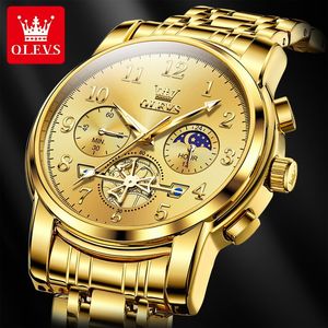 Reloj de Pulsera Personalizado para Hombre, 2900 Oem, de Acero Inoxidable, Tourbillon, Deportivo, Resistente al Agua, con Fase Lunar, de Cuarzo - Product Image 3