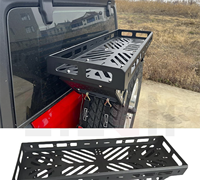 La qualité renforce le support de stockage de porte-pneu de pare-chocs arrière en acier 4X4 panier utilitaire d'accessoires hors route pour Jeep Wrangler TJ/JK/JL
