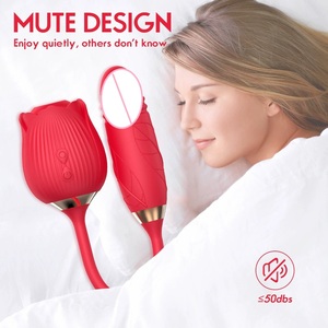 Vibrador de Rosa al por Mayor OEM para Mujeres, Estimulador de Clítoris y Pezones, Succión de Clítoris, Vibrador de Rosa, Juguetes Sexuales, Masturbación Femenina - Product Image 2