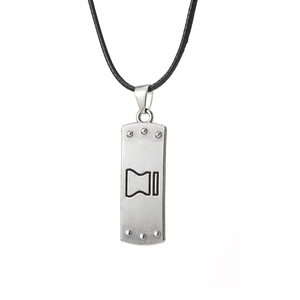 Collier pendentif ZRM Anime pour Konoha Rebellion Ninja, avec logo en alliage, motif de protection frontale <span class=keywords><strong>et</strong></span> de personnalité sable, style bohème avec cordon, direct usine - Product Image 5