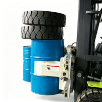 Pince à fût hydraulique de haute qualité pour chariot élévateur, capacité 1-4 tonnes, pince à fût robuste, garantie 2 ans
