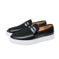 Mocassins Homme Grande Taille pour l'Exportation, Nouveauté 2025 – Chaussures en Cuir Décontractées et Habillées Style Coréen Tendance Britannique à Enfiler