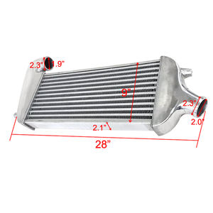 Intercooler per mitMitsubishi Eclipse 4 g63t DSM 95-99 montaggio anteriore in alluminio lucido - Product Image 2