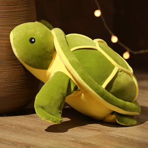Doux et mignon animal tortue verte aux grands yeux jouets en peluche coussin dessin animé jouets tortue jouet en peluche - Product Image 5