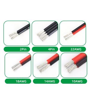 Cable de Silicona Ultraflexible de 2AWG, Cable Paralelo Rojo y Negro, Resistente a Altas Temperaturas, Alta Corriente, para Baterías de Litio de Drones - Product Image 3