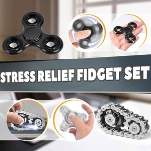 High End <b>Desk</b> Stress Relief Eco-Friendly Metal Texture Slider <b>Rotational</b> Spinner Fingertip Control Tool TOYSRUNNER - Product Image 4