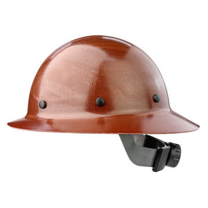 ANT5PPE البناء بحافة كاملة من الألياف الزجاجية قبعة صلبة اللون الطبيعي غير مشقوق 6 نقاط سقاطة - Product Image 1