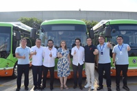 Navette électrique personnalisée à énergie nouvelle |   Transmission automatique LHD, design à faible encombrement de 6,6 m pour 18 passagers, utilisation urbaine, Euro 6