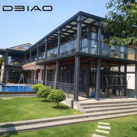 DBIAO Véranda Moderne en Aluminium à Rupture de Pont Thermique, Écologique, Anti-Corrosion, Économe en Énergie, Double Vitrage, pour Entrepôt