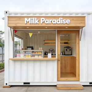 Contenedor Comercial Móvil de 20 pies/40 pies, Casa y Tienda, Hecho de Acero y Panel Sándwich - Product Image 4