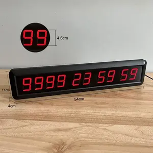Programmable 10 Digits 1.8 Inch Large Event Countdown Wall Clock 9999 Days Countdown Timer