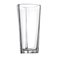 Vase à fleurs en verre transparent, dispositif moderne de style européen, forme Triangle, grands florale pour décoration de maison, offre spéciale