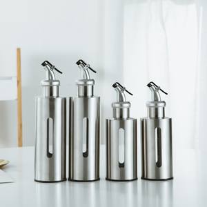 Bouteille d'huile en verre étanche pour huile d'olive et <span class=keywords><strong>vinaigre</strong></span> pour la maison et le camping - Product Image 6