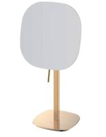 Dessus de table debout libre personnalisé rond en acier inoxydable miroir de beauté éclairage pour chambre salle de bain maquillage miroir cosmétique