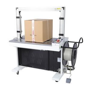 Machine de cerclage manuelle pour carton et plastique PP, semi-automatique, motorisée, à table haute, pour usage commercial - Product Image 1