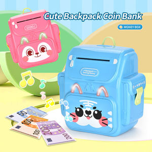 Tirelire ATM pour enfants avec mot de passe, déverrouillage par empreinte digitale, son et lumière, enrouleur de billets automatique, jouet éducatif pour l'épargne, cadeau - Product Image 2