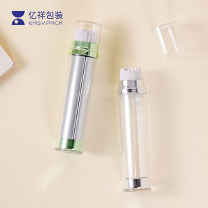 Bán Buôn Rỗng Kép Buồng Nhựa Mỹ Phẩm Chai <span class=keywords><strong>Make</strong></span> <span class=keywords><strong>up</strong></span> Kem Dưỡng Da Nền Tảng Container Với Phun Cho 25Ml * 2 Bao Bì - Product Image 2