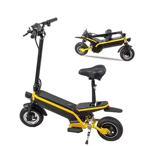 Grosir skuter listrik OEM dua roda yang dapat dilepas ban 10 inci Motor kuat 350W mobilitas listrik dewasa untuk dewasa