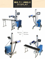 Marqueur laser UV intelligent pour ligne de production continue, machine de codage laser pour le marquage de la date, du numéro de lot et des codes QR sur métal et sacs en plastique