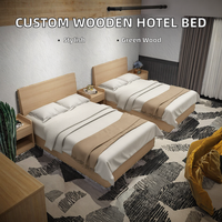 Lit pliant double moderne et personnalisé en panneaux de bois, design éco-responsable pour chambre et salon d'hôtel 5 étoiles