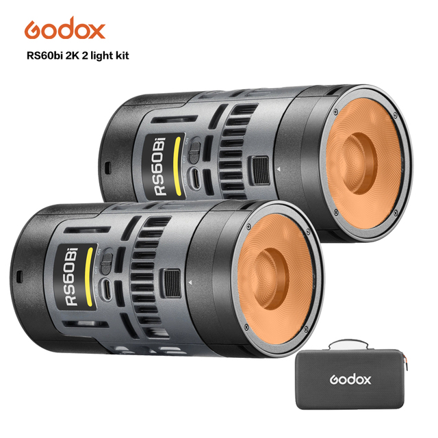Godox RS60BI 2K Bi-Color LED Light Kit with 14 Effects for Professional Filmmaking & Video Production
