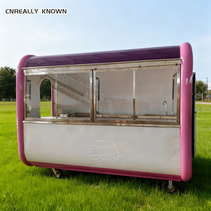 Stainless Steel Ice Cream Food Trailer Fast Pizza Food Truck CE Certified Dessert Street Food Cart - Product Image 3