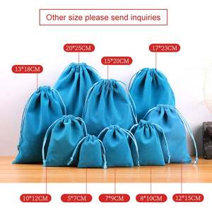 Premium Custom Microfiber Velvet Drawstring <b>Bags</b> <b>Small</b> Soft Necklace Jewelry Packaging Container with Dust Protection - Product Image 3