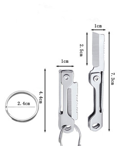 Mini Keychain Knife Tiny Pocket Knives <b>Keyring</b> Small Folding Knife EDC Gadgets for Equipment Camping Gifts - Product Image 5