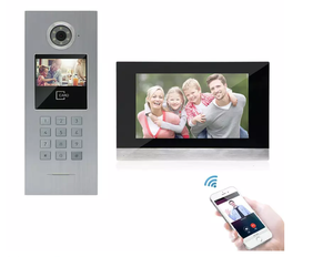 Smart Security Devices Multi User Ip Tuya Intercom , <strong>Interphone</strong> Video Filaire Pour Imoble 10 <strong>Appartements</strong> - Product Image 1