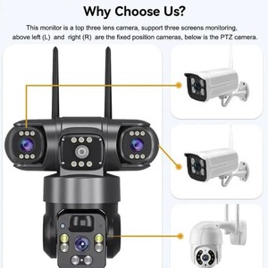 Cámara Solar Inteligente Inalámbrica QL22 con Tres Lentes y Tres Imágenes, 360 Grados, <span class=keywords><strong>WiFi</strong></span>/4G, Intercomunicador de Voz, Alarma y Monitoreo - Product Image 4