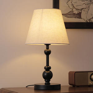 Wabi-sabi Style <b>Vintage</b> American Retro Table <b>Lamp</b> Warm Touch Sensor Creative Decorative Bedside <b>Lamp</b> for Bedroom & Study Room - Product Image 4