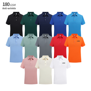 180 Grams Blank Logo OEM Custom Logo Printing Wholesale Short Sleeve Men's Anti-wrinkle <b>100</b>% <b>Polyester</b> Plain Golf Polo <b>Shirts</b> - Product Image 1
