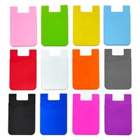 Étui portefeuille pour téléphone portable personnalisé et en couleur Porte-cartes en silicone pour iPhone