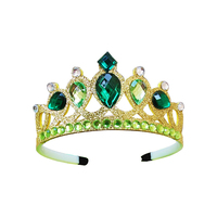 Ensemble d'accessoires de costume de princesse Tiana pour filles, kit de déguisement de princesse grenouille, bandeaux, couronnes, baguette magique pour spectacle sur scène