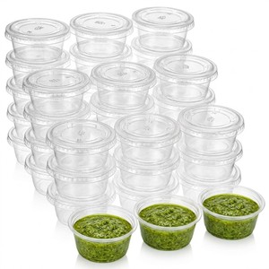Copos de Plástico PP PJK SC01 com Tampas, Recipientes de Porções à Prova de Vazamento para Molhos, 2oz e 4oz - Product Image 5