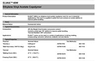 Granulés de matière première EVA 40W 100% vierges de qualité supérieure, copolymère éthylène-vinyle acétate, pour extrusion, adhésifs et mélanges de cire