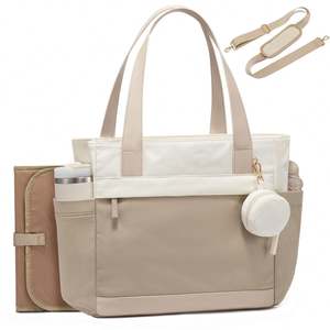 Sac à couches multi-poches au design élégant et prêt pour les voyages, avec 12 compartiments intelligents - Product Image 1