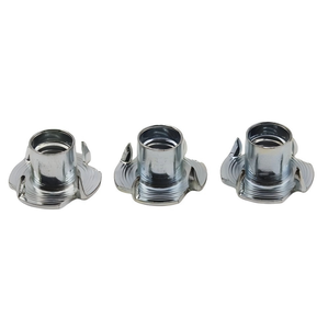 Écrous en T à 4 griffes, <span class=keywords><strong>insert</strong></span> fileté, classe 4.8 et 8.8, en acier au carbone zingué pour mur d'escalade, écrou en T galvanisé à quatre griffes - Product Image 4