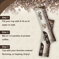AegleWell Poudre de café aux protéines de lactosérum pour la récupération musculaire avant et après l'entraînement avec enzymes digestives et soutien énergétique