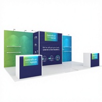 Stand d'exposition Tanfu Fair Trade 20x10, structure en aluminium, tissu tendu, montage facile, portable, tailles personnalisables pour les expositions