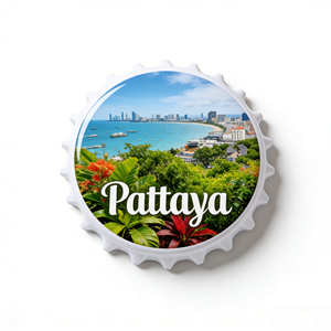 ที่เปิดขวดแม่เหล็กติดตู้เย็นลายพิมพ์ UV โลโก้สั่งทำขายส่ง ของที่ระลึกสำหรับนักท่อง<span class=keywords><strong>เที่ยว</strong></span>เมืองพัทยา ประเทศไทย - Product Image 2